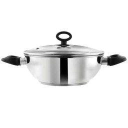 Vinod Deluxe 3.8L Stainless Steel Induction Friendly Kadhai with Glass Lid, IKDX26-picture-37