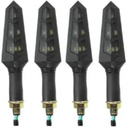 JBRIDERZ 4 Pcs Bike KTM Smoke Style Sleek Amber LED Indicator Set for TVS Flame SR125-picture-16