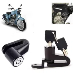 Auto Pearl Steel Heavy Duty Anti Theft Disc Brake Lock for Classic Squadron BS6, Lock_549-picture-21