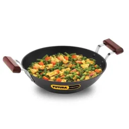 Hawkins Futura 2.5 Litre 26cm Nonstick Induction Friendly Flat Bottom Deep Fry Pan, IND 25 (Pack of 2)-picture-42