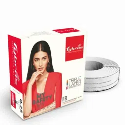 Fybros 0.75 Sqmm 90m White Single Core FR PVC Insulated Multistrands Industrial Cable, FWC1001-picture-26