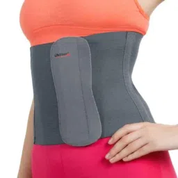LifeWear Elastic Grey Abdominal Belt, LWA-09, Size: XXL image 4