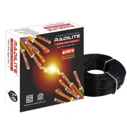 RADILITE 1 Sqmm Black HRFR Multistrand PVC Insulated Housing Wire, Length: 45 m-picture-47