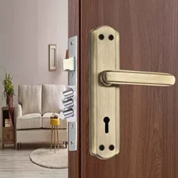 Onjecx 65mm Alloy Steel Mortise Lock Body Set with 3 Bullet, Double Action 6 Levers &a; 7 inch Handle, BML03+S05MAB image 3