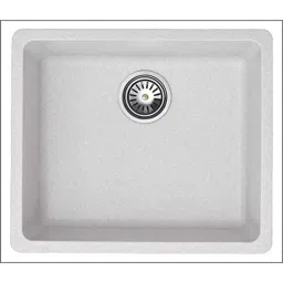 Uken Heavy Duty Quartz Kitchen Sink (21X18) With Accessories(21/18-Qu-Gr-Rws-4) White-picture-26