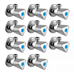 Fastgear Triangle Stainless Steel Silver Chrome Finish Angle Valve, FG114 (Pack of 11)-picture-47