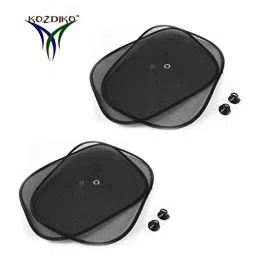 Kozdiko 4 Pcs Black Chipokoo Car Window Sunshade Curtain Set for Nissan Kicks, koz_79144 image 2