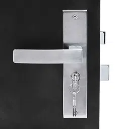 Homexpert LB10001-CYS-BSK 8 inch 60mm Stainless Steel Silver Cylindrical Plate Both Side Key Mortise Door Lock Set-picture-18