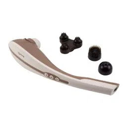 Lifelong 16W Brown Rechargeable Cordless Tapping Body Massager with 3 Attachments, LLM45-picture-42