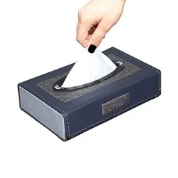 Kozdiko Leatherette Grey Designer Car Tissue Paper Dispenser Box with 200 Sheets (100 Pulls) for Tata H5X-picture-24