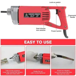 JPT 1050W 4000rpm Concrete Needle Vibrator with 1.5m Needle, JPT-CV-1050 image 4