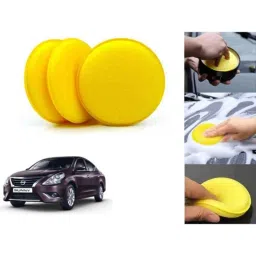 Auto Pearl Polyurethane Beige Washing &a; Waxing Polish Foam Sponge for Sunny 2015 (Pack of 3)-picture-11