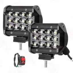 JBRIDERZ 2 Pcs 36W 12 CREE LED Spot Beam LED Fog Light Set with Switch Bar-picture-16