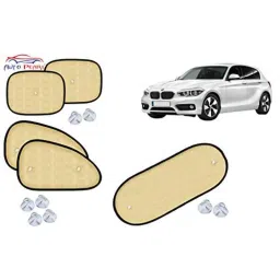 Auto Pearl 5 Pcs PVC &a; Mesh Beige Window &a; Rear Sun Shade Set for BMW 1 Series-picture-25