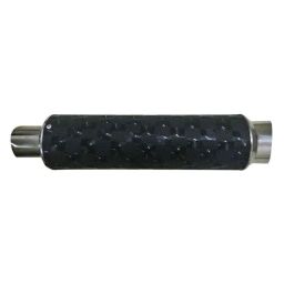 RA Accessories Black Textured Black Silver Cap Silencer Exhaust for Hero Honda Sleek-picture-18