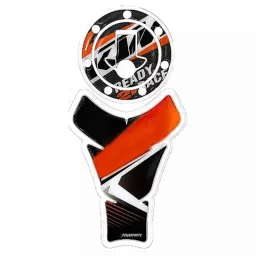 Detachi Tank Pad Sticker with Fuel Cap (Orange &a; Black 10)-picture-48