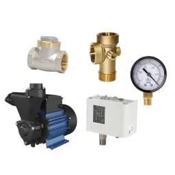 Kirloskar Anisa-I Bronze 1HP Orange Domestic Self Priming Water Pump with Plumbing Accessories-picture-10