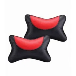 Kozdiko 2 Pcs Memory Foam Black &a; Red Neck Rest Cushion Pillow Set for Chevrolet Enjoy, Koz-7691-picture-25