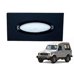 Kozdiko 100 Pulls PU Leather Grey Car Tissue Paper Box with 200 Sheets for Maruti Gypsy-picture-15