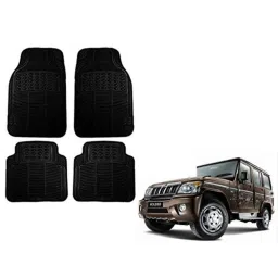Kozdiko 4 Pcs Black Rubber Car Mat Set for Mahindra Bolero-picture-42
