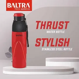 Baltra Thrust 850ml Stainless Steel Red Hot &a; Cold Water Bottle, BSL298 image 2