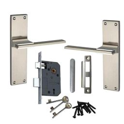 Atom O-105 Stain Finish Double Stage Mortise Lock Set with 3 Keys-picture-47