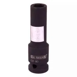 De Neers 9.5mm 3/8 inch 63mm Chrome Molybdenum Steel Hex Impact Socket, Size: 14mm-picture-28