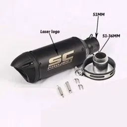 RA Accessories Black SC Project Mini2 Silencer Exhaust for Honda VT 1300 CX-picture-14