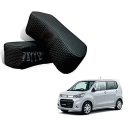 Kozdiko 2 Pcs Memory Foam Black Car Vastra Neck Rest Cushion Set for WagonR Stingray, koz_5304-picture-20