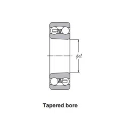 NTN 95x170x43mm Tapered Bore Self-Aligning Ball Bearing, 2219SK image 2