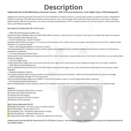 Cybernautt K5J-B 5MP FHD 4G Battery Sim Camera image 4