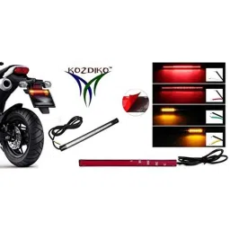 Kozdiko 48 SMD Flexible LED Strip Bike Tail Light with Red &a; Yellow Color Turn Indicator Signals for Honda CBR 1000 RR image 2