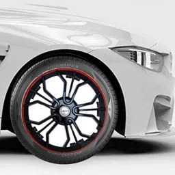 Prigan 4 Pcs 14 inch Polypropylene Black &a; Red Wheel Cover Set for Tata Indigo, Magic GT Red 14 image 3