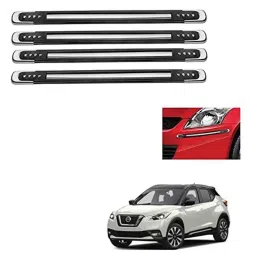 Kozdiko 4 Pcs Black Designer Car Bumper Protector Guard Set for Nissan Kicks-picture-34