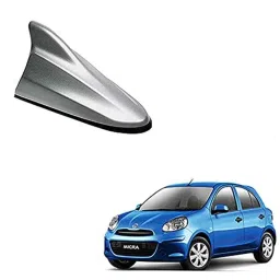 Auto Pearl ABS Silver Universal Replacement Shark Fin Car Roof Antenna For Nissan Micra-picture-34