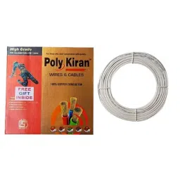 Poly Kiran 1 Sqmm 90m Assorted Single Core PVC Insulated Copper Electrical Wire-picture-24