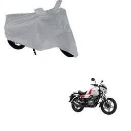 Kozdiko Silver Bike Body Cover with Mirror Pockets for Bajaj Bajaj V, koz_67808-picture-25