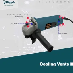 Hillgrove 4 inch 850W Copper Winding Hand Angle Grinder with 10 Pcs Wheel, HGCM1361M1 image 5