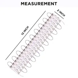 AllExtreme Ex3mliw 3 Led Module Light Interior Exterior 12V 5730 Injection Decorative Lamp With Adhesive Backside For Car, Home &a; Decoration (20 Strips, White) image 2