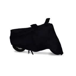 Riderscart Polyester Black Waterproof Two Wheeler Body Cover with Storage Bag for Yamaha FZS-FI V3 STD-picture-37
