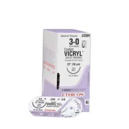 Ethicon NW2495 Vicryl 3-0 Absorbable Violet Braided Suture3, Size: 45cm (Pack of 12)-picture-18