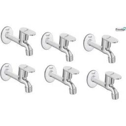 Prestige Opal Stainless Steel Chrome Finish Long Body Bib Cock with Wall Flange (Pack of 6)-picture-13