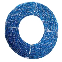 Super GEC 2 Core Aluminium Blue &a; White Crystal Flexible Twisted Wire, 14/76, Length: 73 m-picture-20