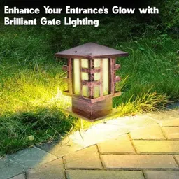 Gigawatts Italian Antive G017 12W Warm White Waterproof LED Pillar Gate Lamp image 3