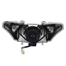 Uno Minda Hard Coated Lens Headlight with Bulb for Hero Pleasure, RH-113-HLA-WB image 2