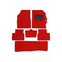Elegant Miami Polypropylene Red Carpet Car Mat Set for Tata Safari 2021 7 Seater Manual-picture-1