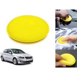 Auto Pearl Polyurethane Beige Washing &a; Waxing Polish Foam Sponge for Octavia 2015-2017-picture-21