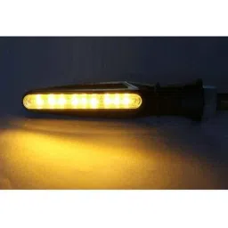 Ramanta 2 Pcs Plastic Amber 18 SMD Front &a; Rear LED Indicator Light Set for Yamaha Universal Bike image 4