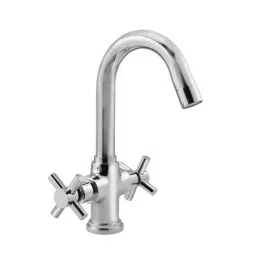 Apree Axis Silver Brass Center Hole Basin Mixer-picture-27
