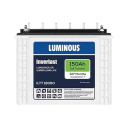 Luminous ILTT 18060 150Ah 12V Tall Tubular Plate Inverter Battery for Home, Office &a; Shops-image-0